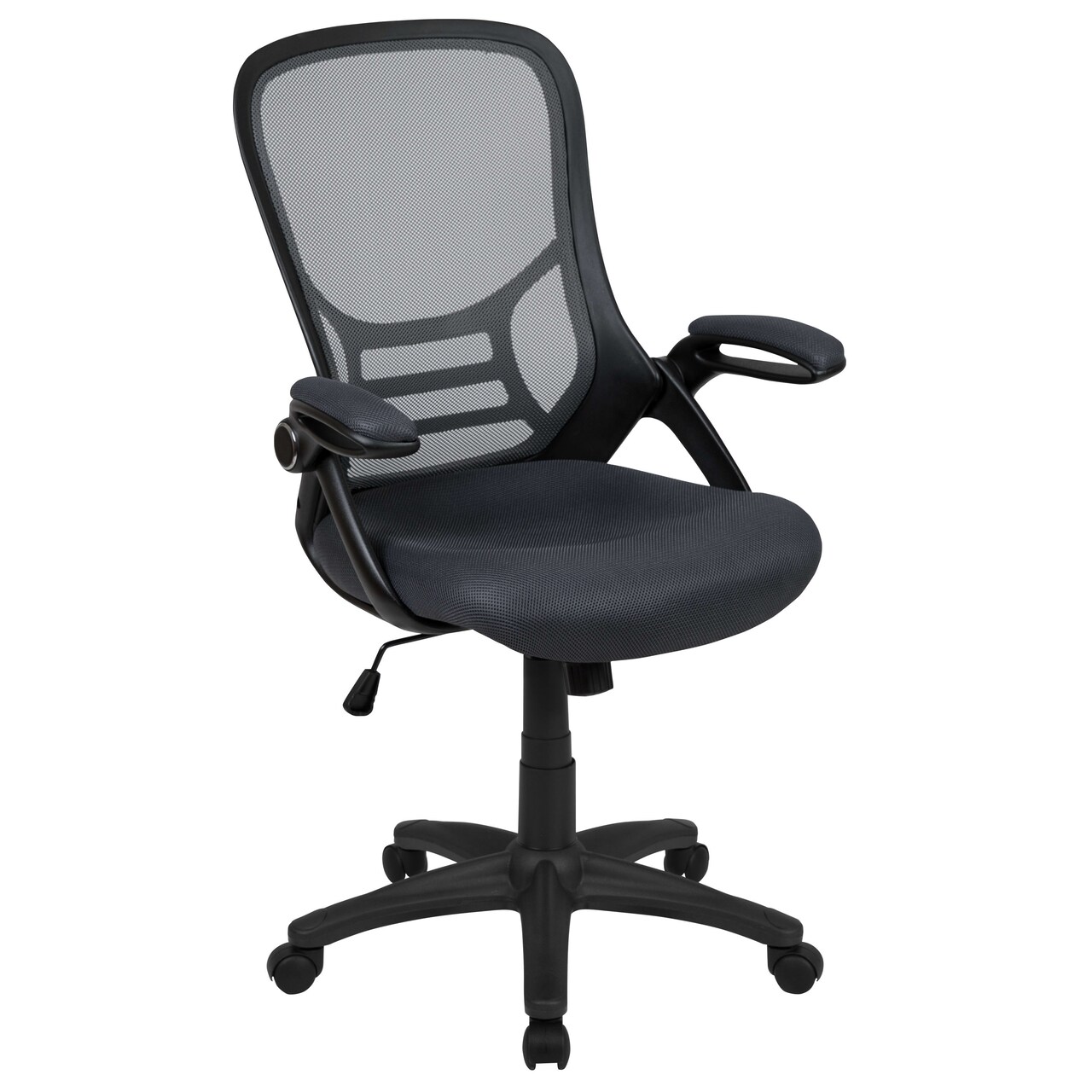 Emma and Oliver High Back Mesh Ergonomic Office Chair with Flip-up Arms